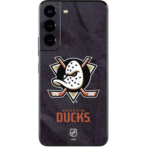 NHL Anaheim Ducks Distressed Galaxy S22 Skin